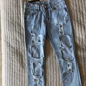 Brand New - High Waisted Ripped Jeans